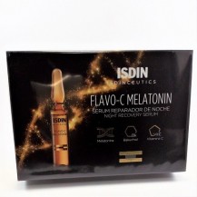 ISDINCEUTICS FLAVO-C MELATONIN SERUM REPARADOR NOCHE 30 AMPOLLAS 2ML.