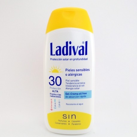 LADIVAL GEL-CREMA OIL FREE SPF 30 200ML.