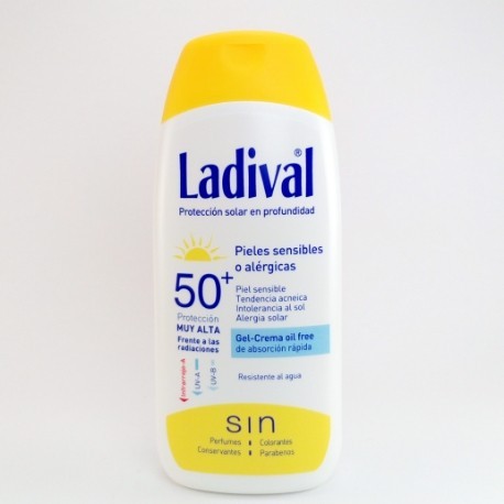 LADIVAL GEL-CREMA OIL FREE SPF 50+ 200ML.