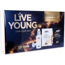 ISDIN LIVE YOUNG PACK ISDINCEUTICS AGE REPAIR FUSION WATER + FLAVO-C ULTRAGLICAN 10 AMPOLLAS +FLAVO-C MELATONIN 10 AMPOLLAS