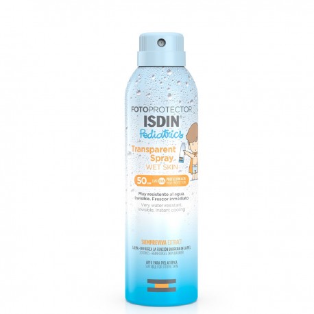 ISDIN FOTOPROTECTOR PEDIATRICS TRANSPARENT SPRAY WET SKIN SPF 50+ 250ML