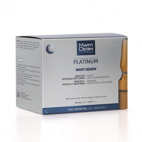 MARTIDERM PLATINUM NIGHT RENEW 10 AMPOLLAS
