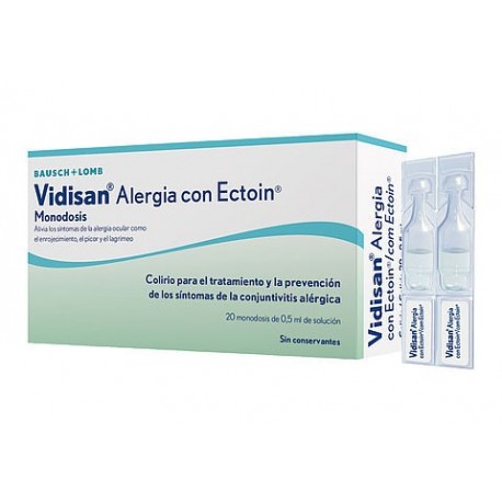 VIDISAN ALERGIA MONODOSIS 20X0,5ML.