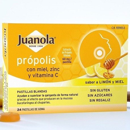 JUANOLA PROPOLIS PASTILLAS BLANDAS 24 PASTILLAS DE GOMA