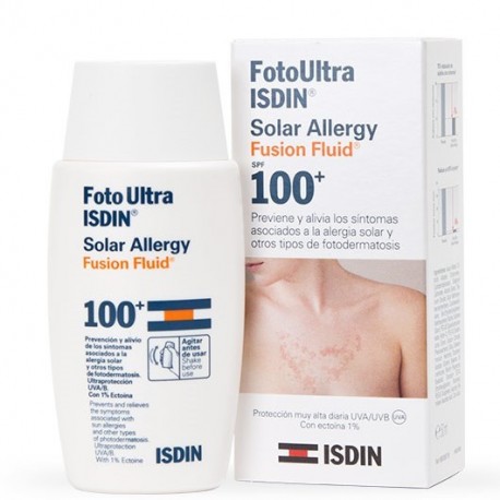 ISDIN FOTOPROTECTOR SOLAR ALLERGY FUSION FLUID SPF 100+ 50ML.
